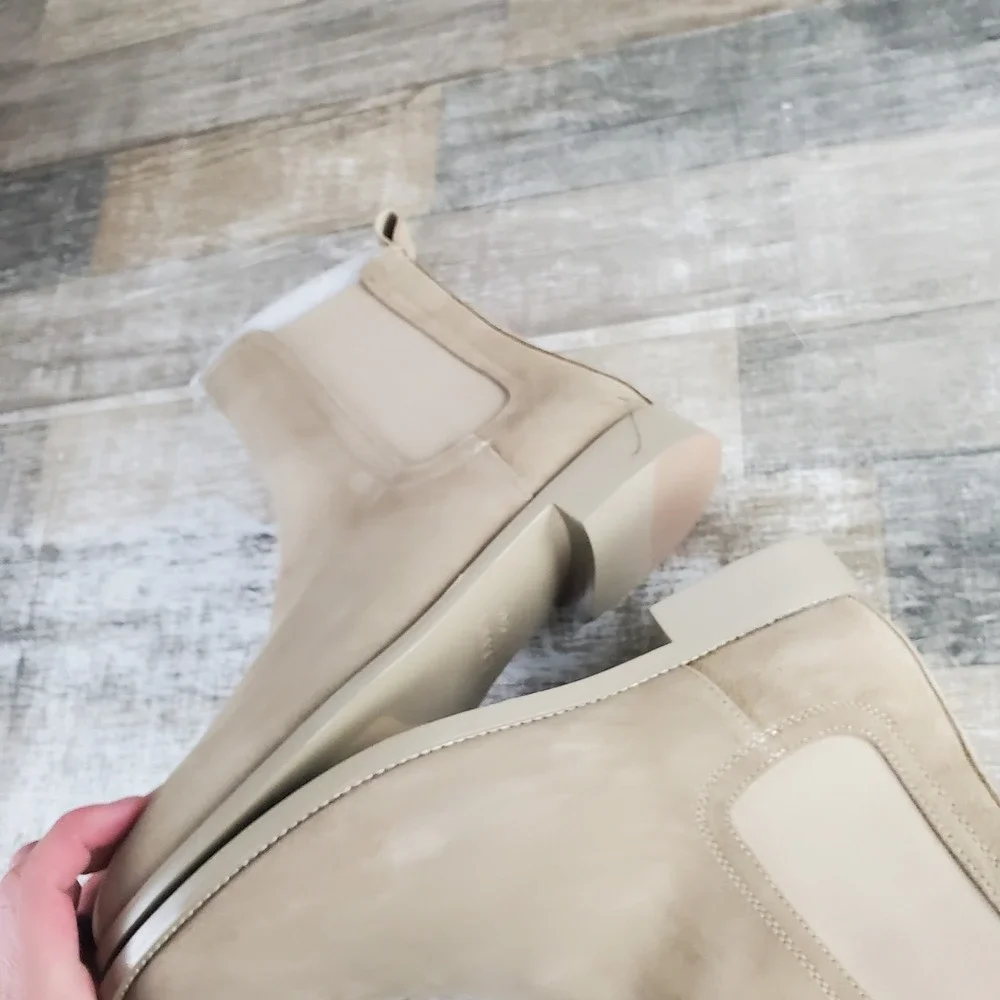 Saint Morta Mens Nomad Chelsea Boots Size 11 Tan Suede Slip On Casual Dress Boot